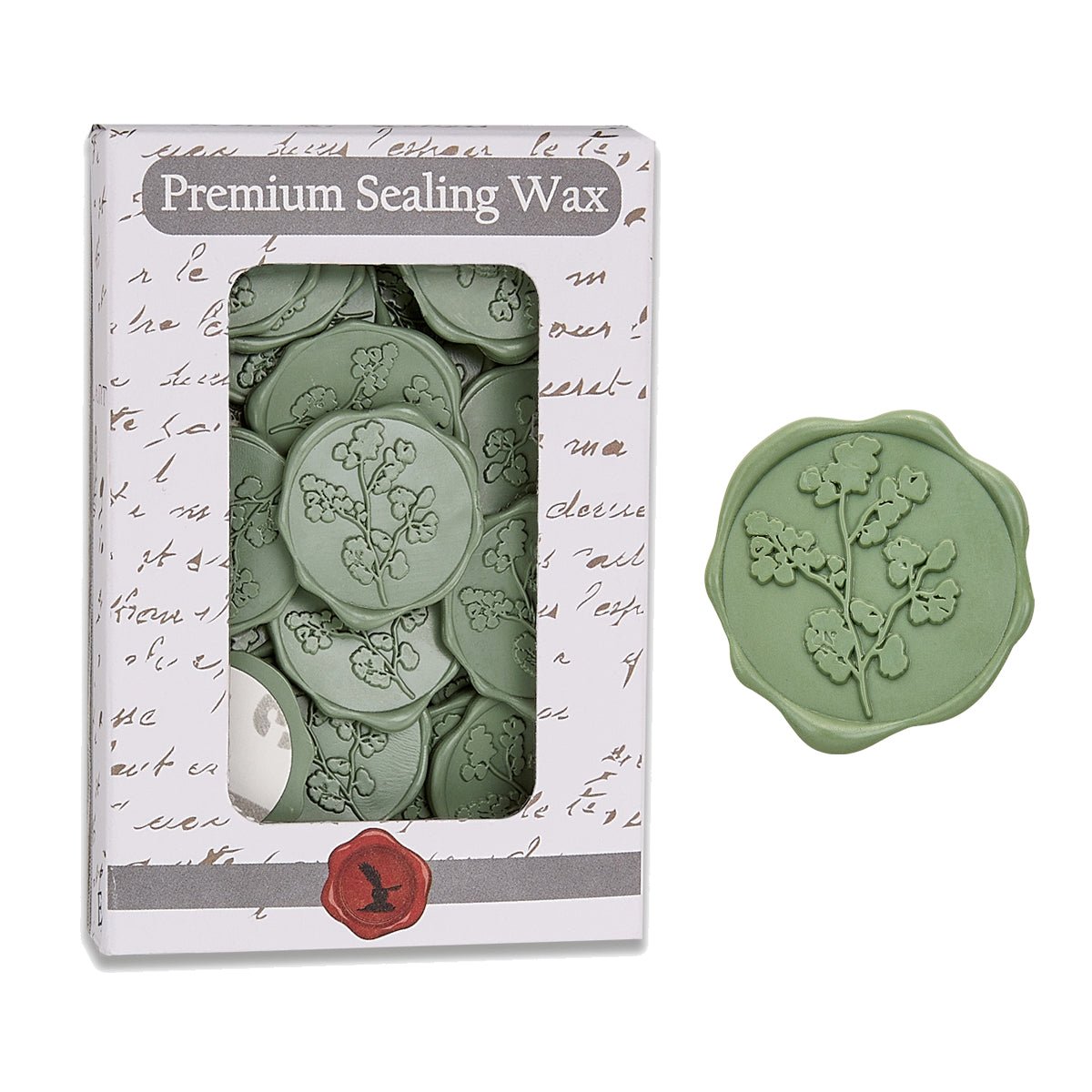 Maidenhair Wedding Adhesive Wax Seal Quick - Ship Stickers 25PK - 6 Colors - Nostalgic Impressions