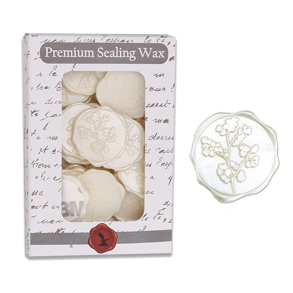 Maidenhair Wedding Adhesive Wax Seal Quick - Ship Stickers 25PK - 6 Colors - Nostalgic Impressions