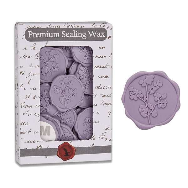 Maidenhair Wedding Adhesive Wax Seal Quick - Ship Stickers 25PK - 6 Colors - Nostalgic Impressions
