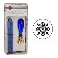Murano Glass Handle Wax Seal Kit with popular symbols