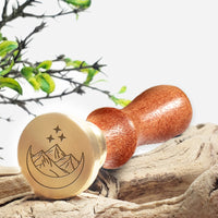 Moon Landscape Wax Seal Stamp #3907- USA Handcrafted