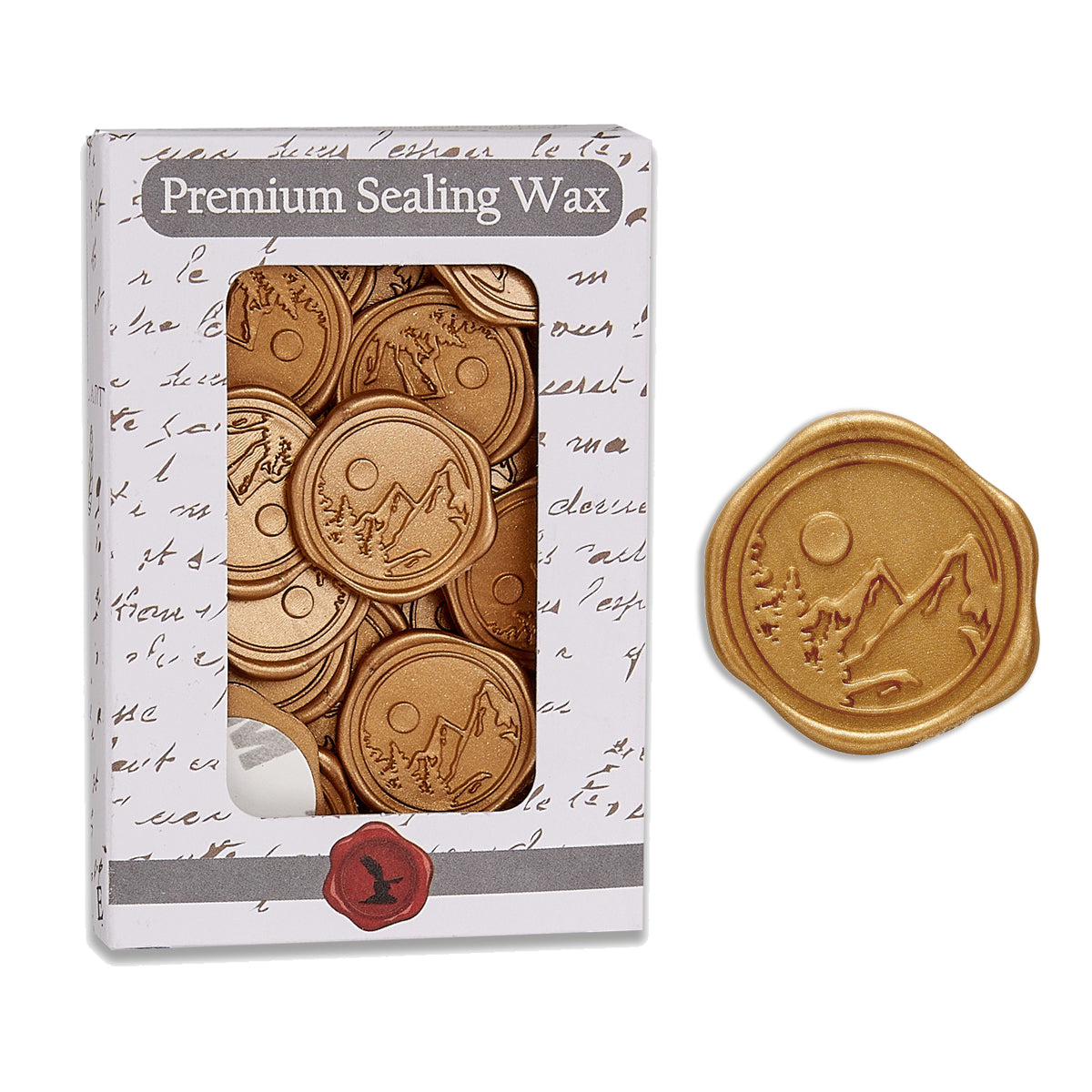 Lake Scene Adhesive Wax Seal Stickers for Envelopes and Invitations (25-Pack) - Nostalgic Impressions