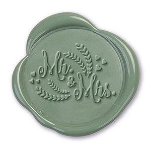 Mr. & Mrs. Wax Seal Stamp #528- USA Handcrafted