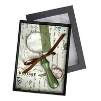 Handheld Magnifier with Wood Handle - Gift Boxed - Nostalgic Impressions