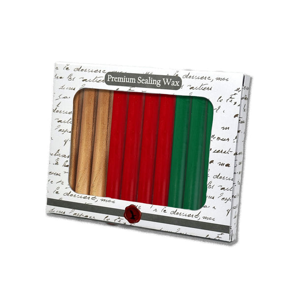 Classic Christmas Premium Glue Gun Sealing Wax Assortment - 12 Pc Saver Pack - Nostalgic Impressions
