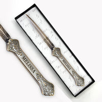 Personalized Antiqued Metal Letter Opener with Name - Nostalgic Impressions