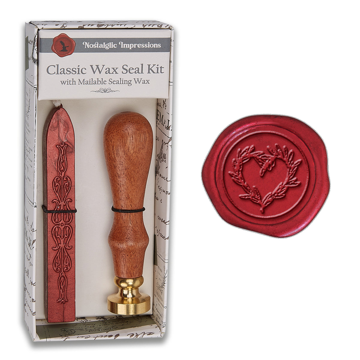 Nature - Inspired Wood Handle Wax Seal Kits - Nostalgic Impressions
