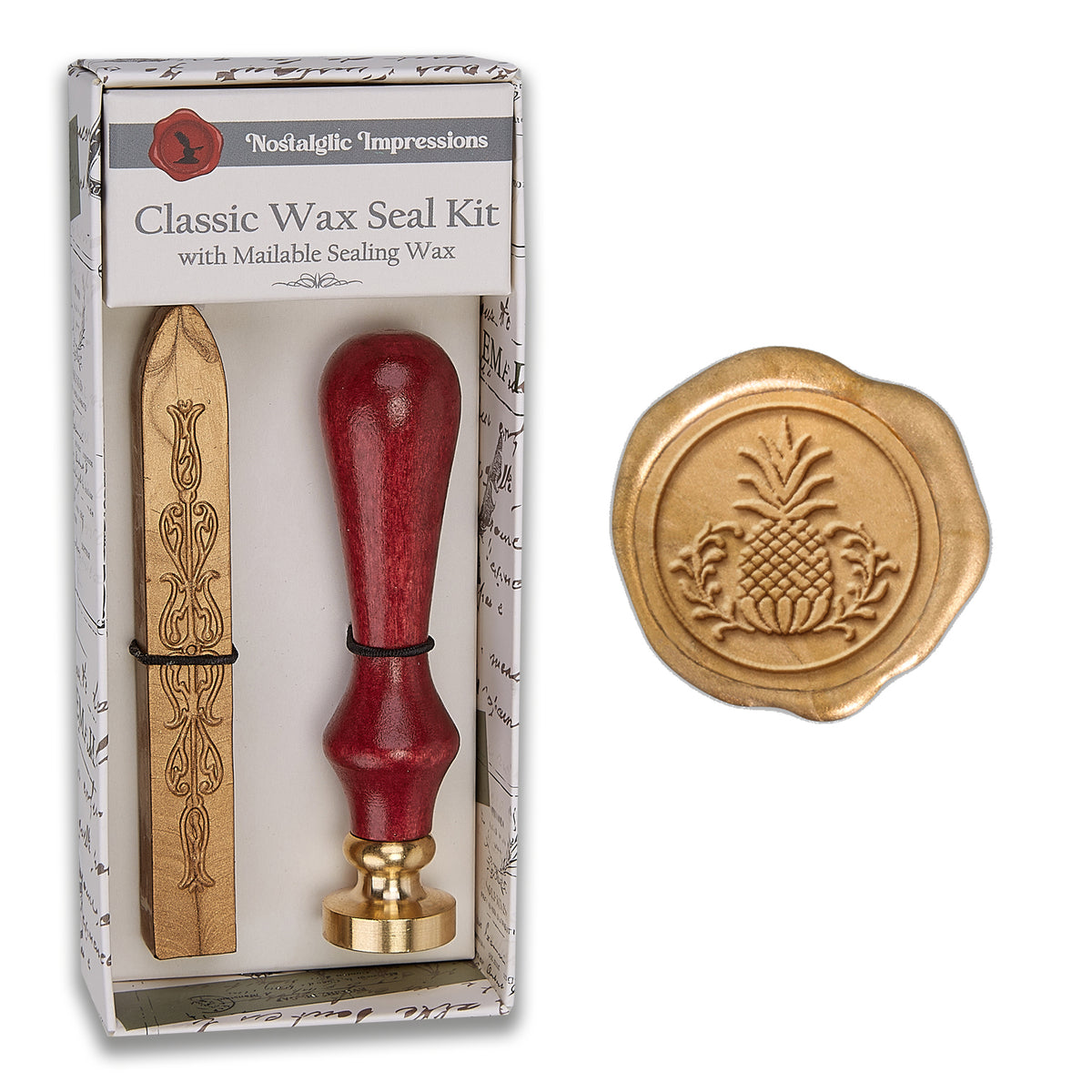 Nature - Inspired Wood Handle Wax Seal Kits - Nostalgic Impressions