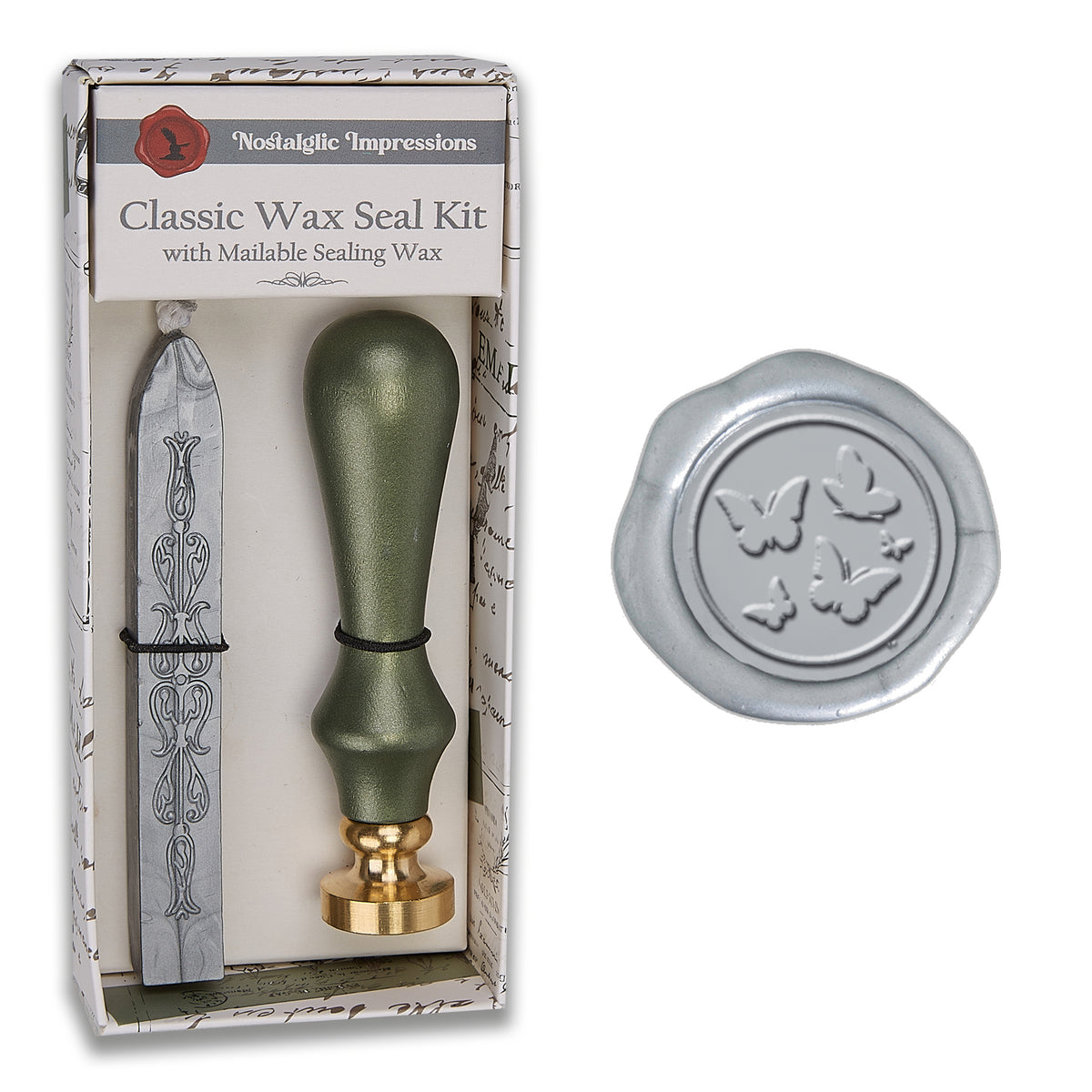 Nature - Inspired Wood Handle Wax Seal Kits - Nostalgic Impressions