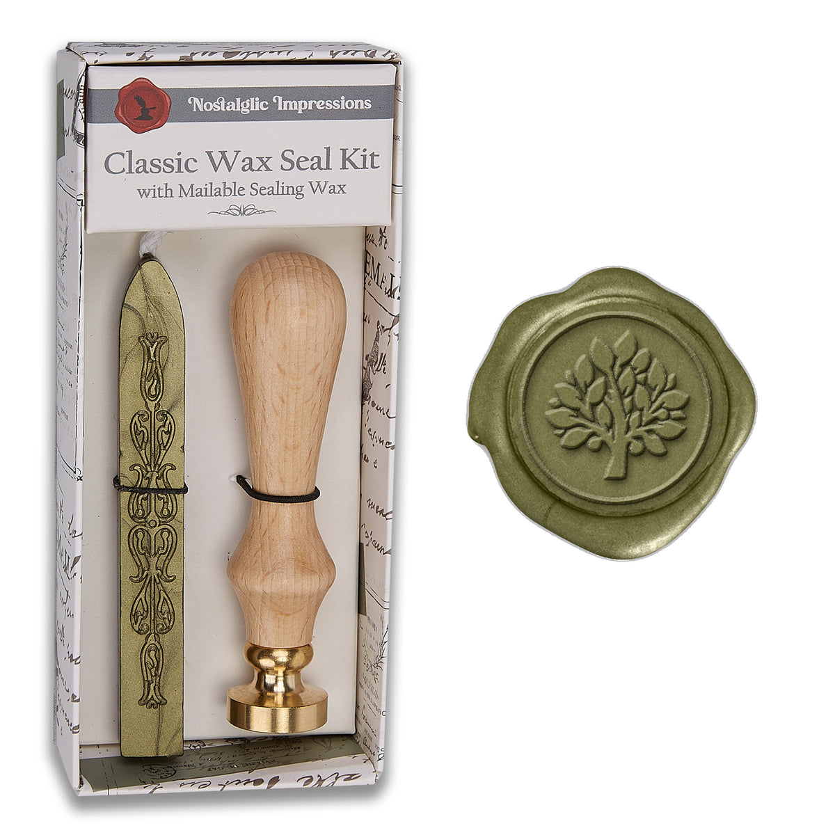 Nature - Inspired Wood Handle Wax Seal Kits - Nostalgic Impressions