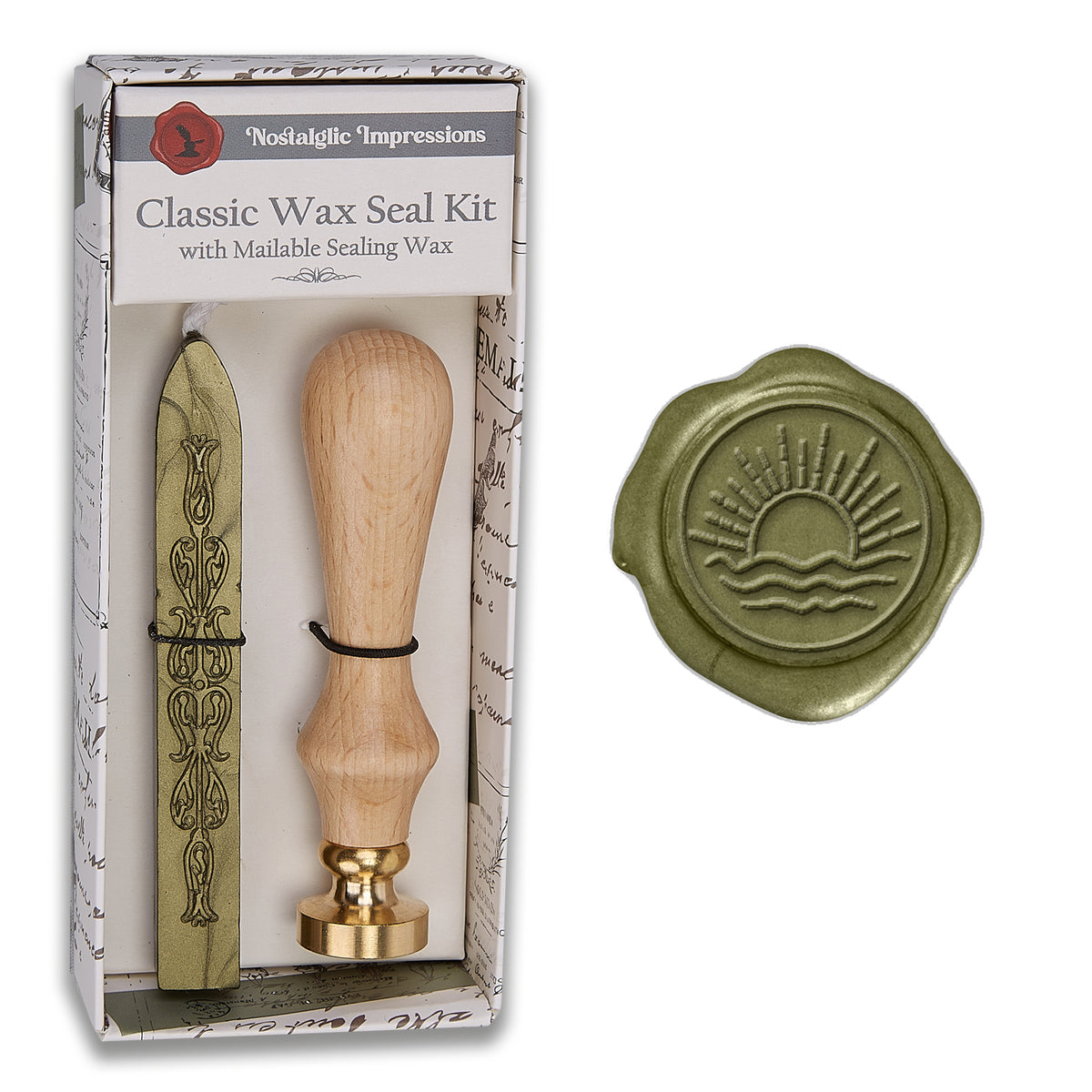 Nature - Inspired Wood Handle Wax Seal Kits - Nostalgic Impressions