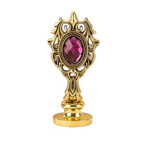 Vintage Ornate Metal Wax Seal Stamp Handle with Pink Crystal – Nostalgic Impressions