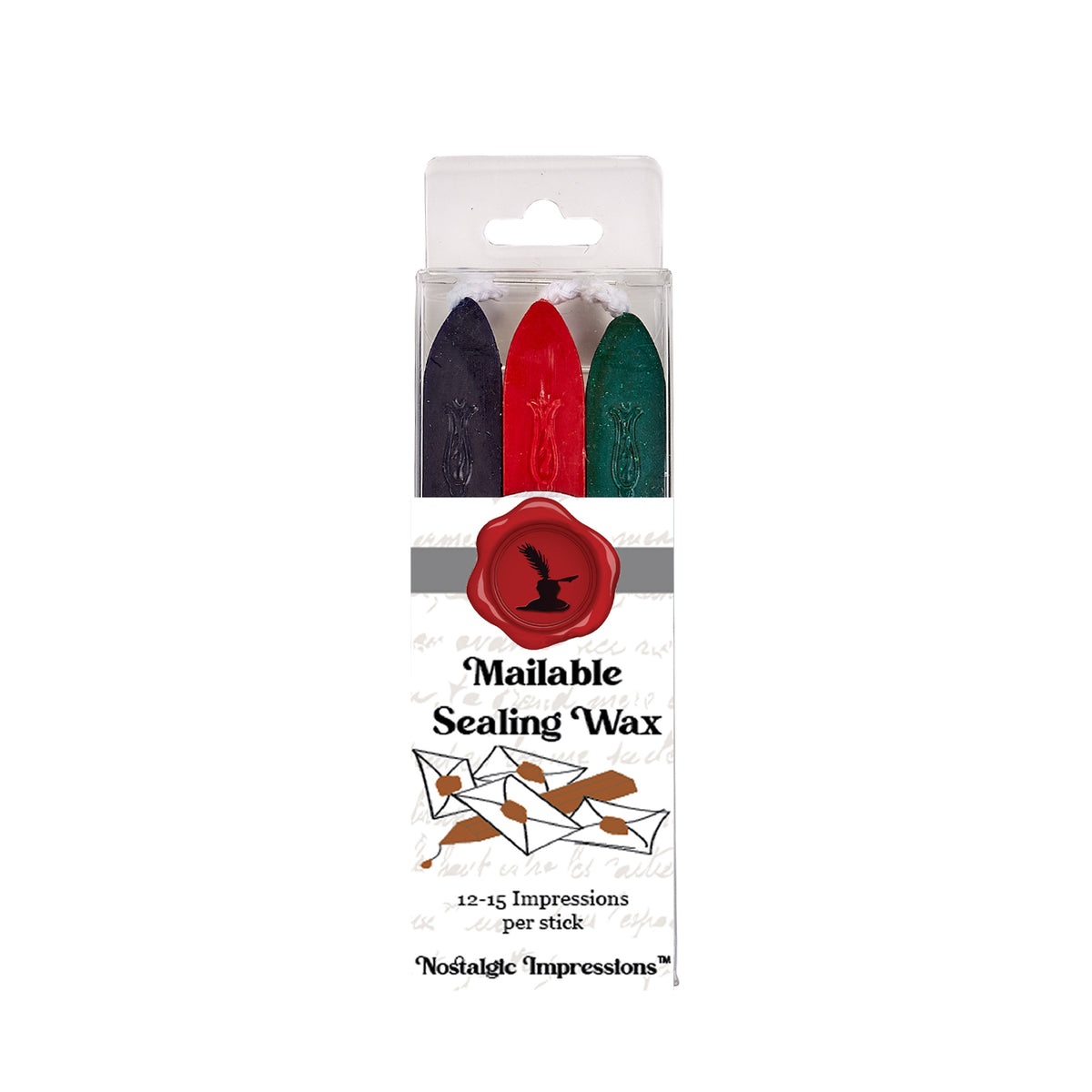 Flexible Letter Sealing Wax - Popular Color Tri-Packs