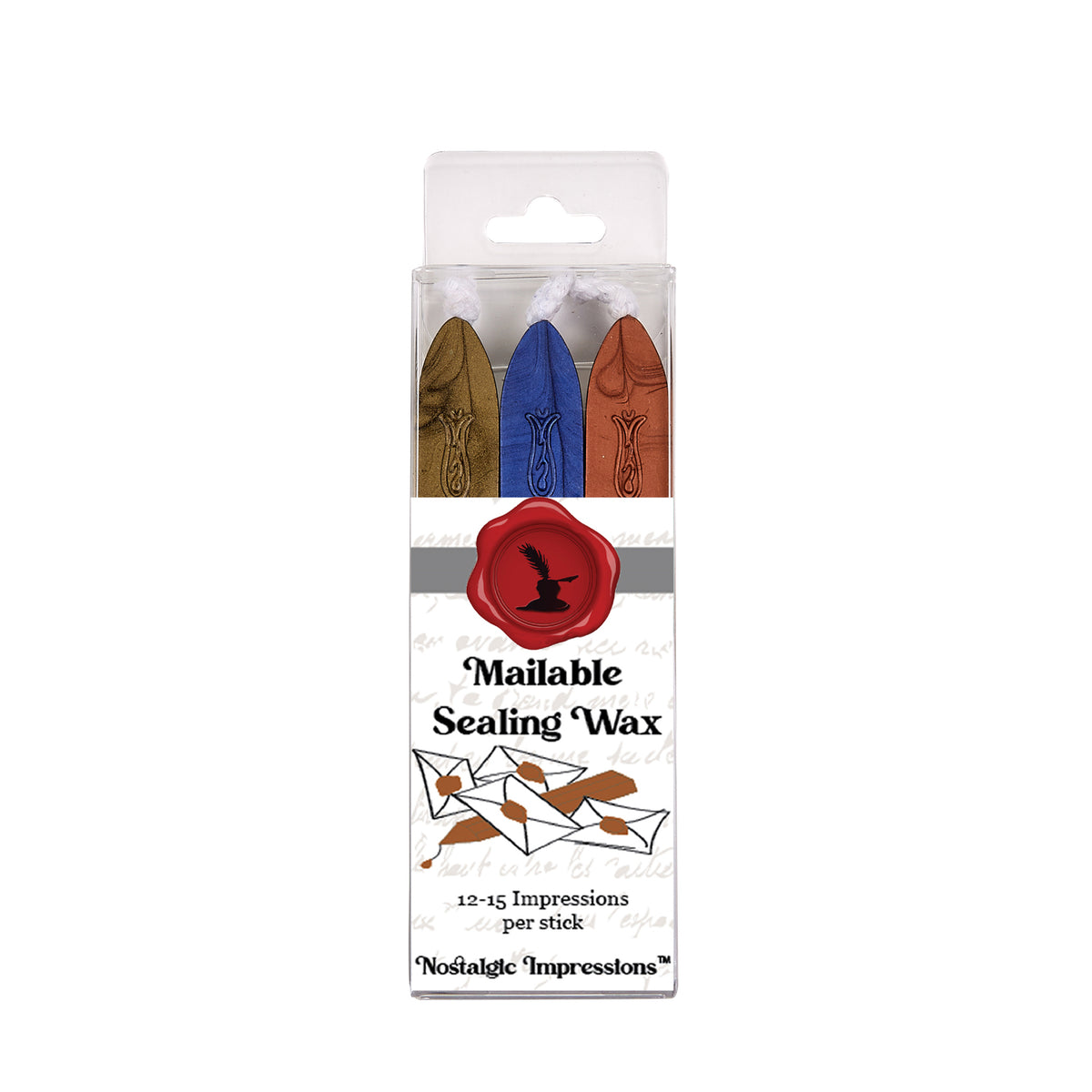Flexible Letter Sealing Wax - Popular Color Tri-Packs