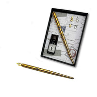 Calligraphy Dip Pen & Ink Starter Gift Set with Wood Pen, Ink and extra Nibs