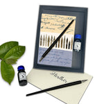 Italian Stationery Writing Set with Note Cards, Dip Pen and Ink - multi designs