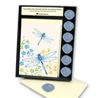 Italian Note Card Stationery Gift Set with Adhesive Wax Seals-9 Styles