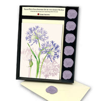 Italian Note Card Stationery Gift Set with Adhesive Wax Seals-9 Styles