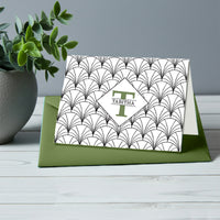 Personalized Name and Initial Custom Foil Note Cards with Envelopes by Nostalgic Impressions