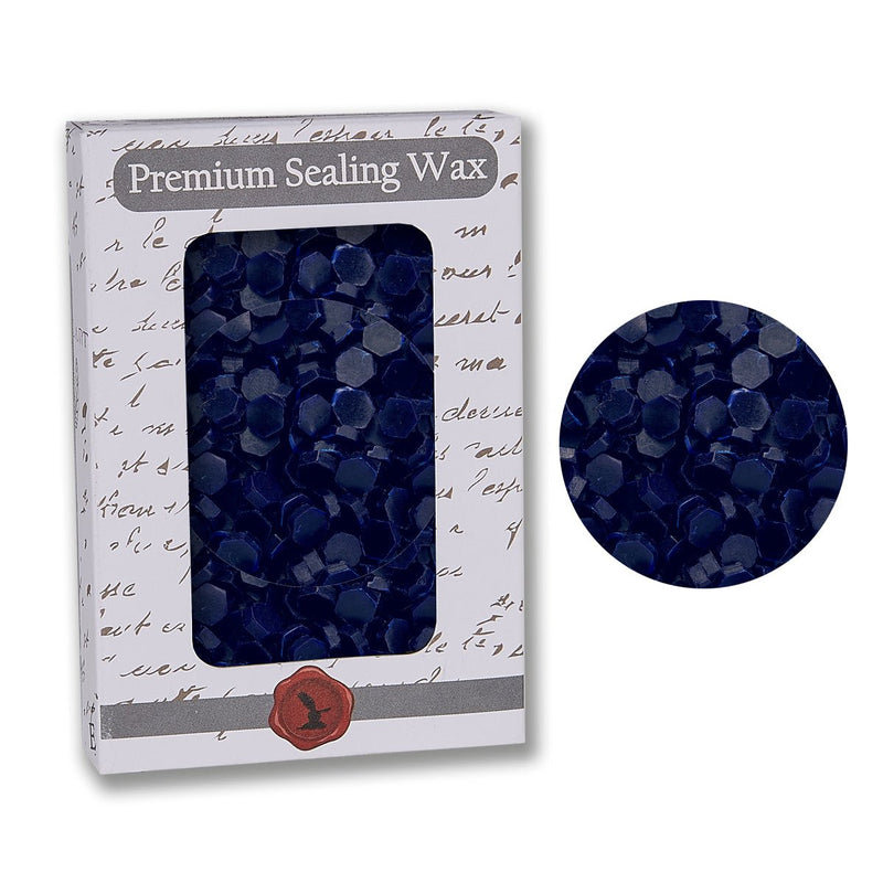 Navy Blue Premium Sealing Wax Beads 2 oz. PK - Nostalgic Impressions