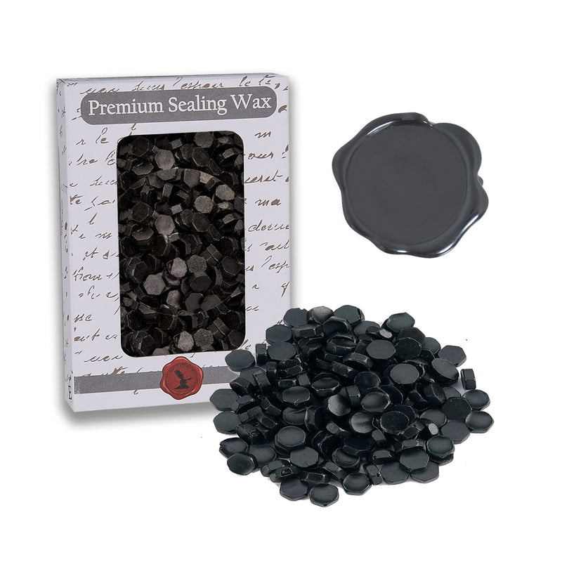Black Premium Sealing Wax Beads 2 oz. PK - Nostalgic Impressions