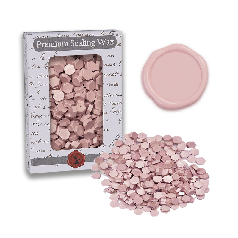 Blush Pink Premium Sealing Wax Beads 2 oz. PK - Nostalgic Impressions