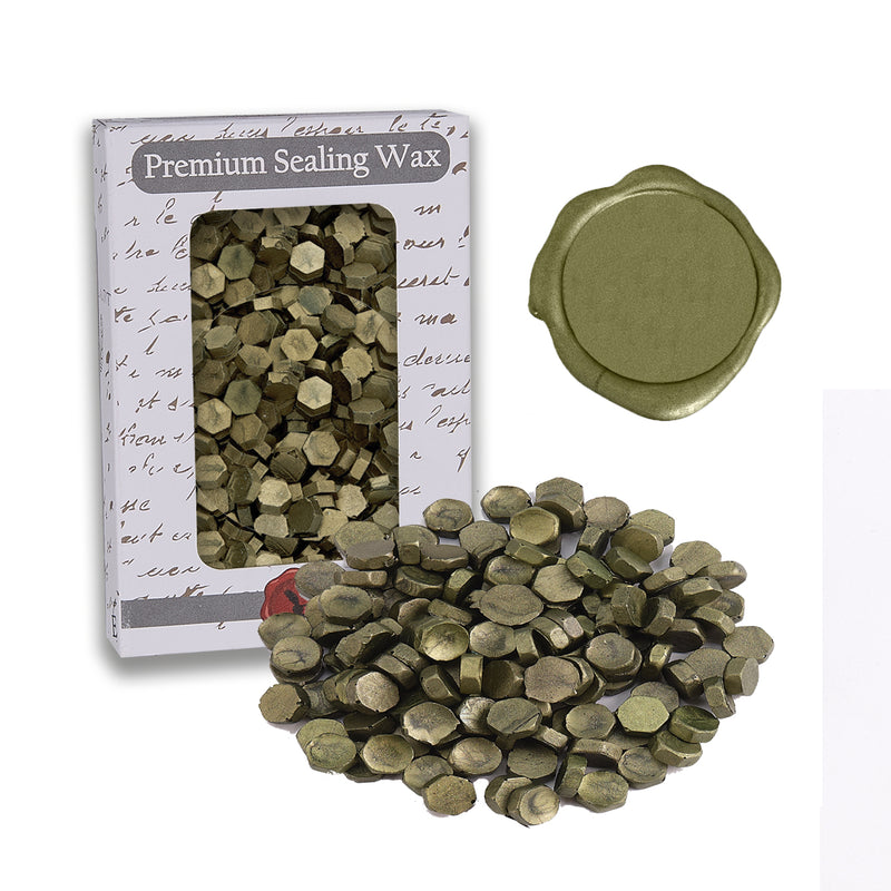 Moss Green Premium Sealing Wax Beads 2 oz. PK - Nostalgic Impressions