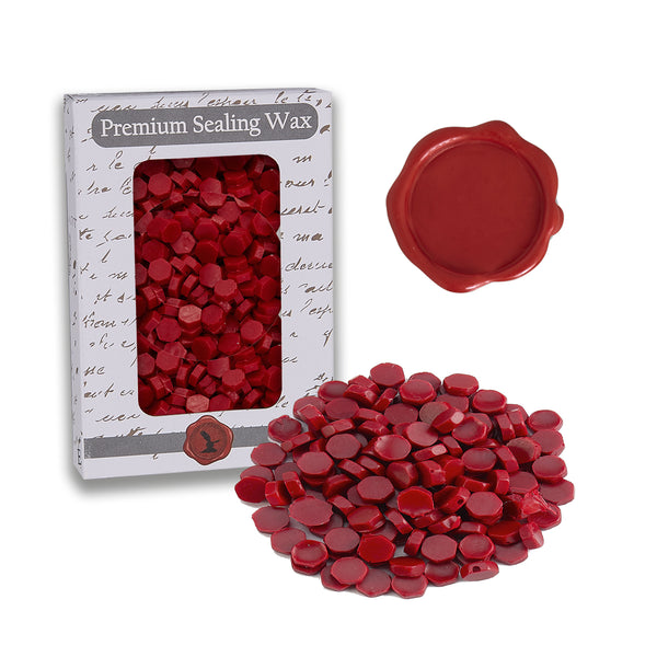 Red Premium Sealing Wax Beads 2 oz. PK - Nostalgic Impressions