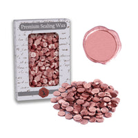 Rose Gold Premium Sealing Wax Beads 2 oz. PK - Nostalgic Impressions