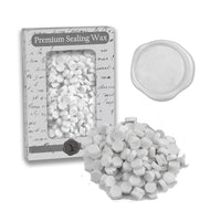 White Pearl Premium Sealing Wax Beads 2 oz. PK - Nostalgic Impressions