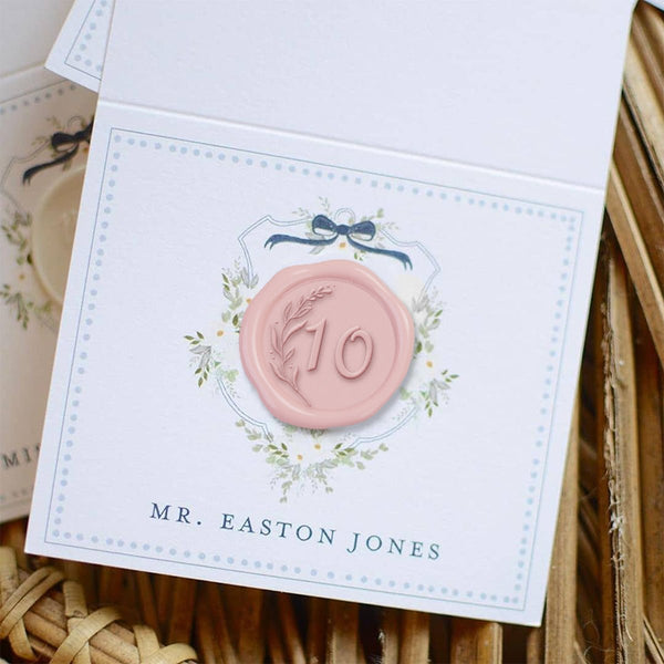 Number Adhesive Wax Seal Stickers for Table Number, Place Cards, Escort Cards, Anniversaries and More! - Nostalgic Impressions