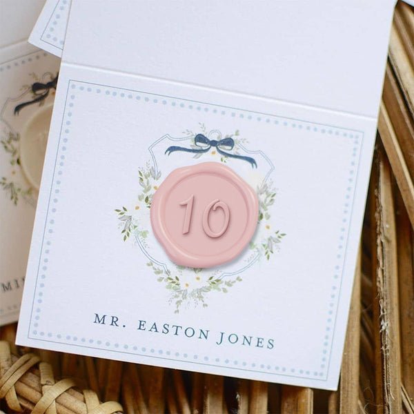 Number Adhesive Wax Seal Stickers for Table Number, Place Cards, Escort Cards, Anniversaries and More! - Nostalgic Impressions