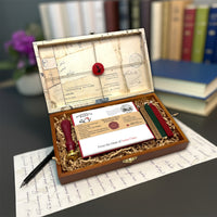 North Pole Post Wax Seal Stationery Kit in Wood Keepsake Box
