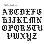 Old English Font Chart - Nostalgic Impressions