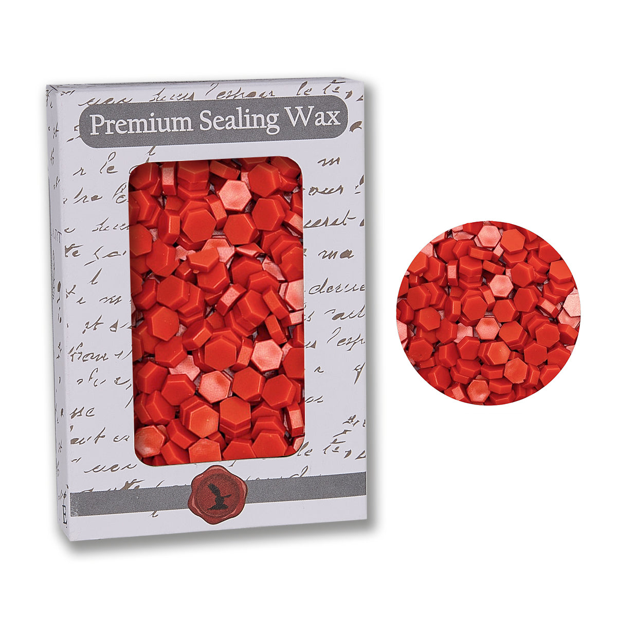 NEW Orange Flame Premium Sealing Wax Beads 2 oz. PK