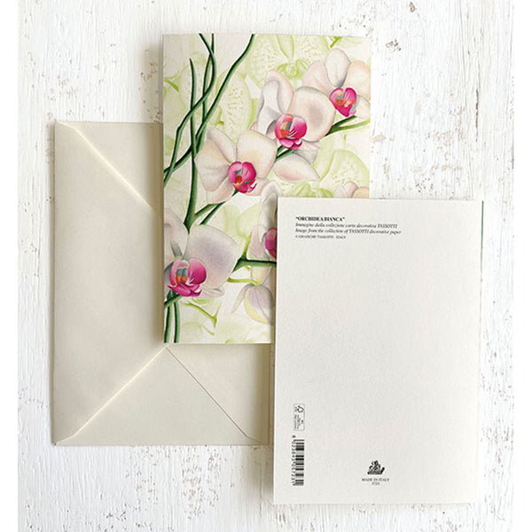 Orchids Italian Note Cards Boxed Sets 4x6" - by Tassotti Italy8/8 - Nostalgic Impressions