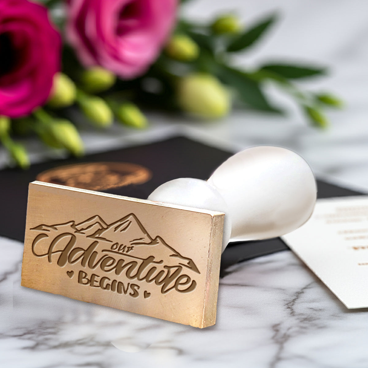 Our Adventure Begins Wax Seal Stamp #529- USA Handcrafted