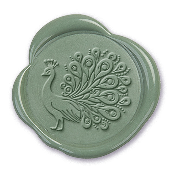 PEACOCK ADHESIVE WAX SEAL STICKER