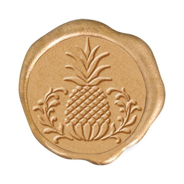 Pineapple Adhesive Wax Seal Stickers for Envelopes and Invitations (25-Pack)