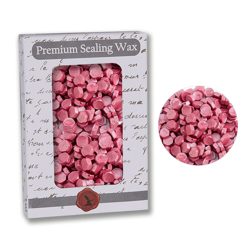 Pink Pearl Premium Sealing Wax Beads 2 oz. PK - Nostalgic Impressions