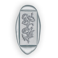 Poppies Rectangle  Wax Seal Stamp #5180-USA Handcrafted