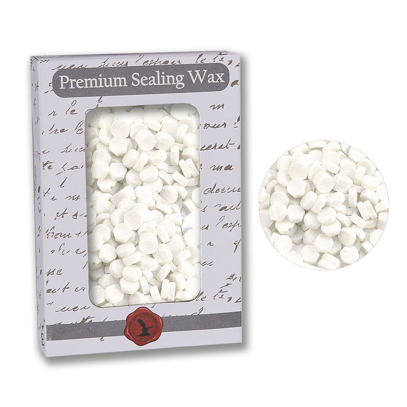 Pure White Premium Sealing Wax Beads 2 oz. PK - Nostalgic Impressions