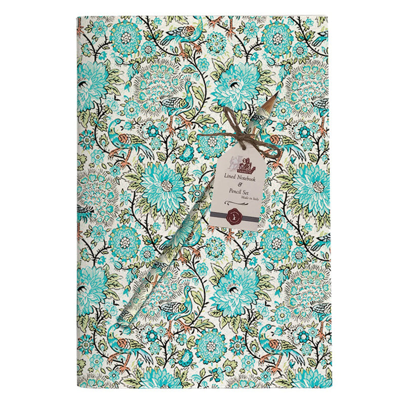 Pavone Notebook Gift Set with matching Pencil 6x8