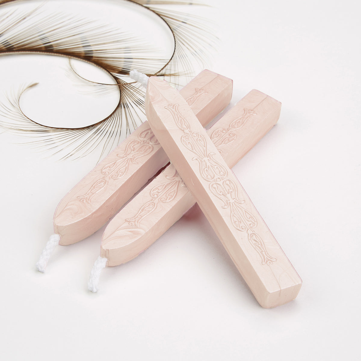 Pink Champagne Flexible Premium Sealing Wax-Pack of 3 sticks
