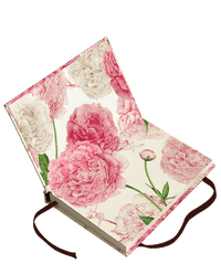 Peonies Italian Hard Cover Journals with strap 4x6 - Nostalgic Impressions