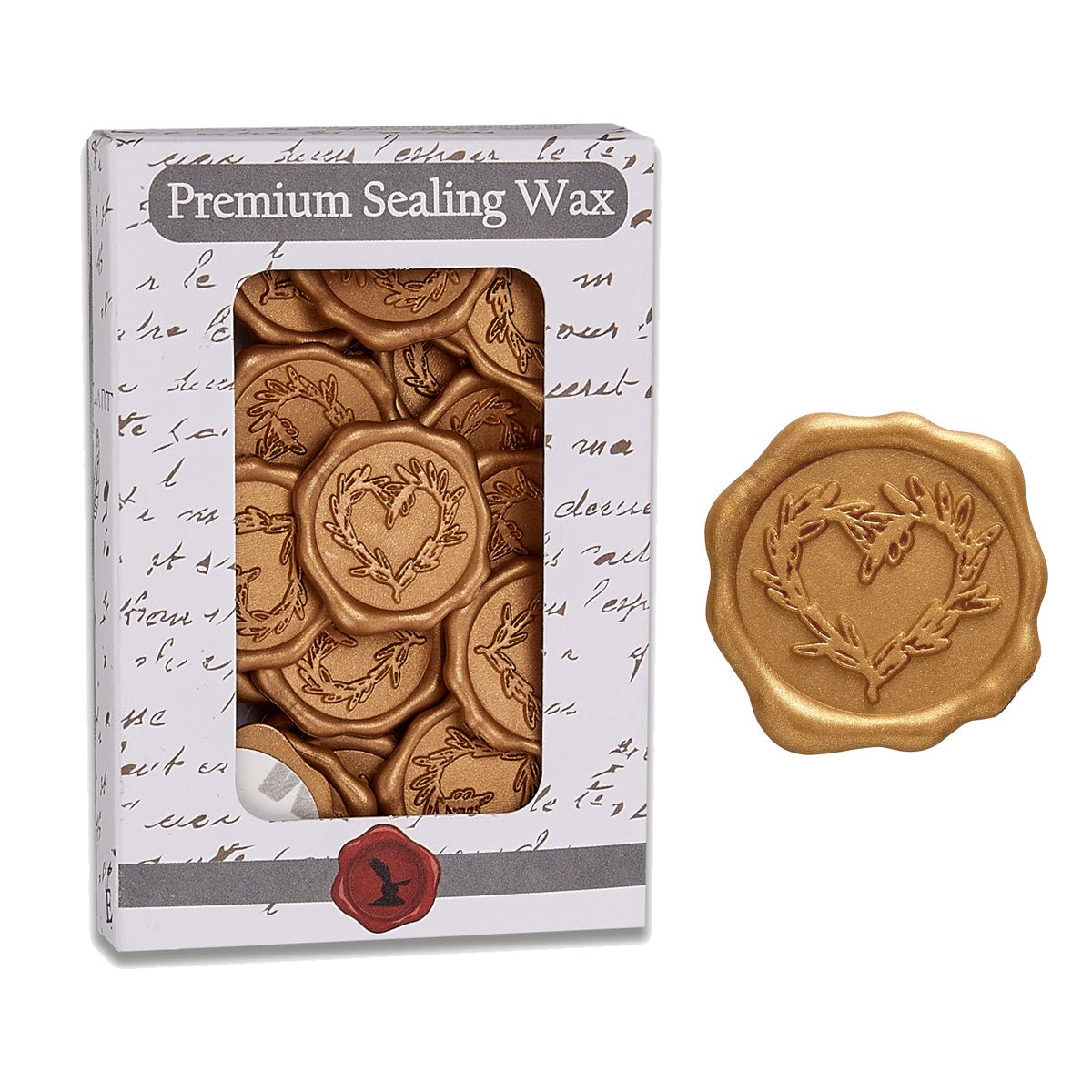Branch Heart Wedding Adhesive Wax Seal Quick - Ship Stickers 25PK - 7 Colors - Nostalgic Impressions