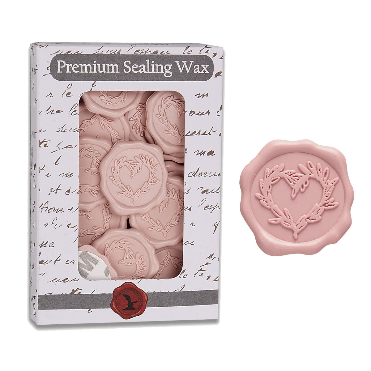 Branch Heart Wedding Adhesive Wax Seal Quick - Ship Stickers 25PK - 7 Colors - Nostalgic Impressions