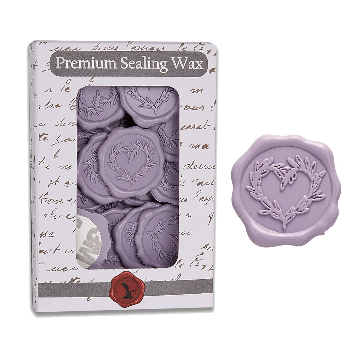 Branch Heart Wedding Adhesive Wax Seal Quick - Ship Stickers 25PK - 7 Colors - Nostalgic Impressions