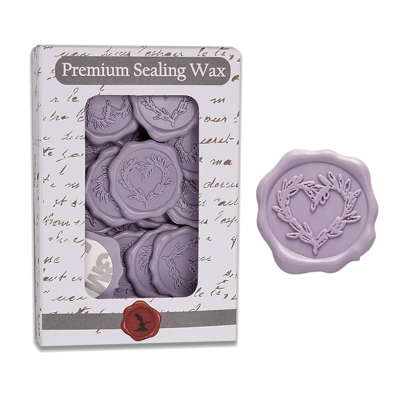 Branch Heart Wedding Adhesive Wax Seal Quick - Ship Stickers 25PK - 7 Colors - Nostalgic Impressions