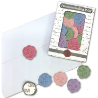 Maidenhair Wedding Adhesive Wax Seal Quick - Ship Stickers 25PK - 6 Colors - Nostalgic Impressions